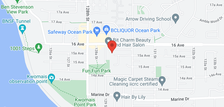 map of 12921 15A AVENUE